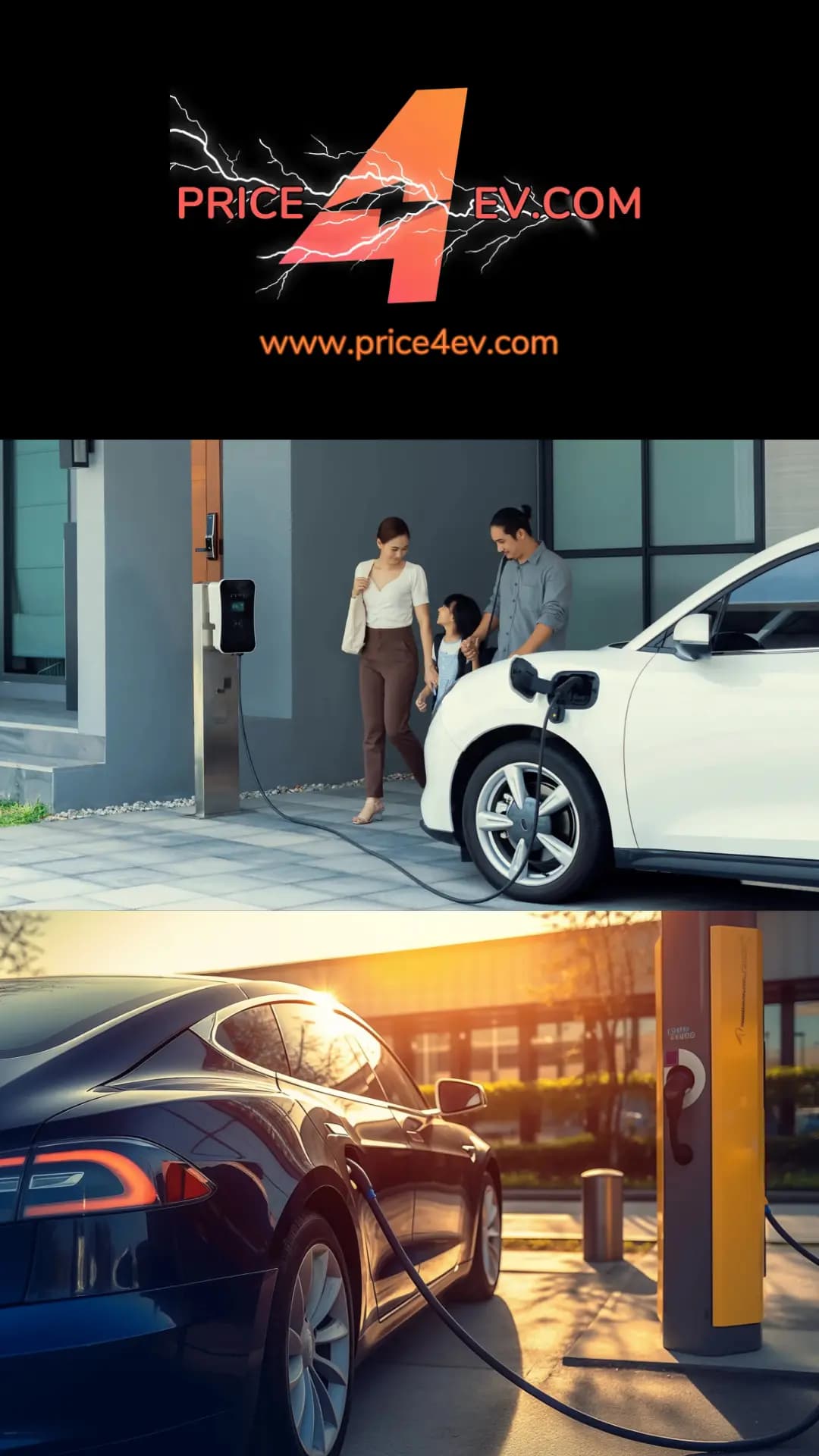 Electric contractor working on EV charger installation